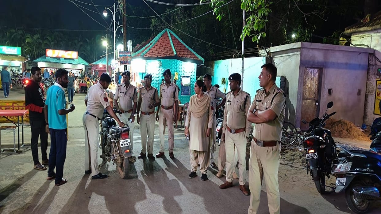 Jagdalpur Kotwali police station inspected the area