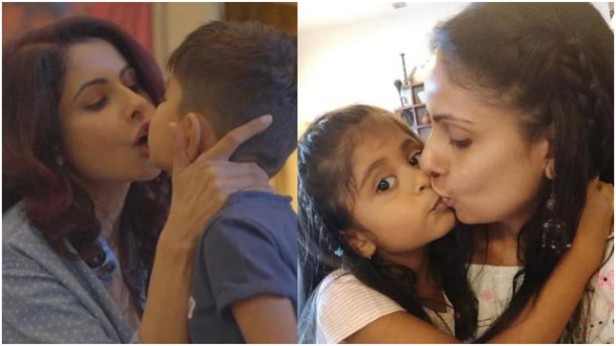 Chhavi Mittal Gives Befitting reply to trolls who insult the actress for kissing her kids on lip kiss