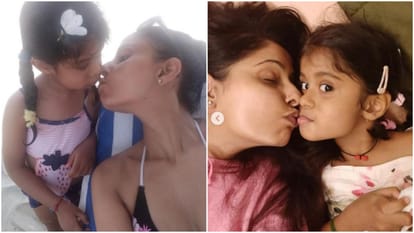 Chhavi Mittal Gives Befitting reply to trolls who insult the actress for kissing her kids on lip kiss