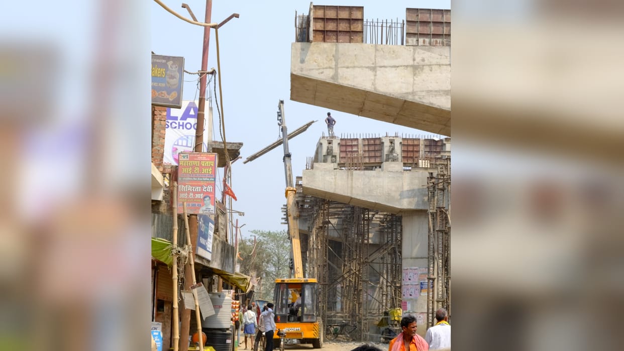 Incomplete construction of railway overbridge can become a problem in Kanwar Yatra
