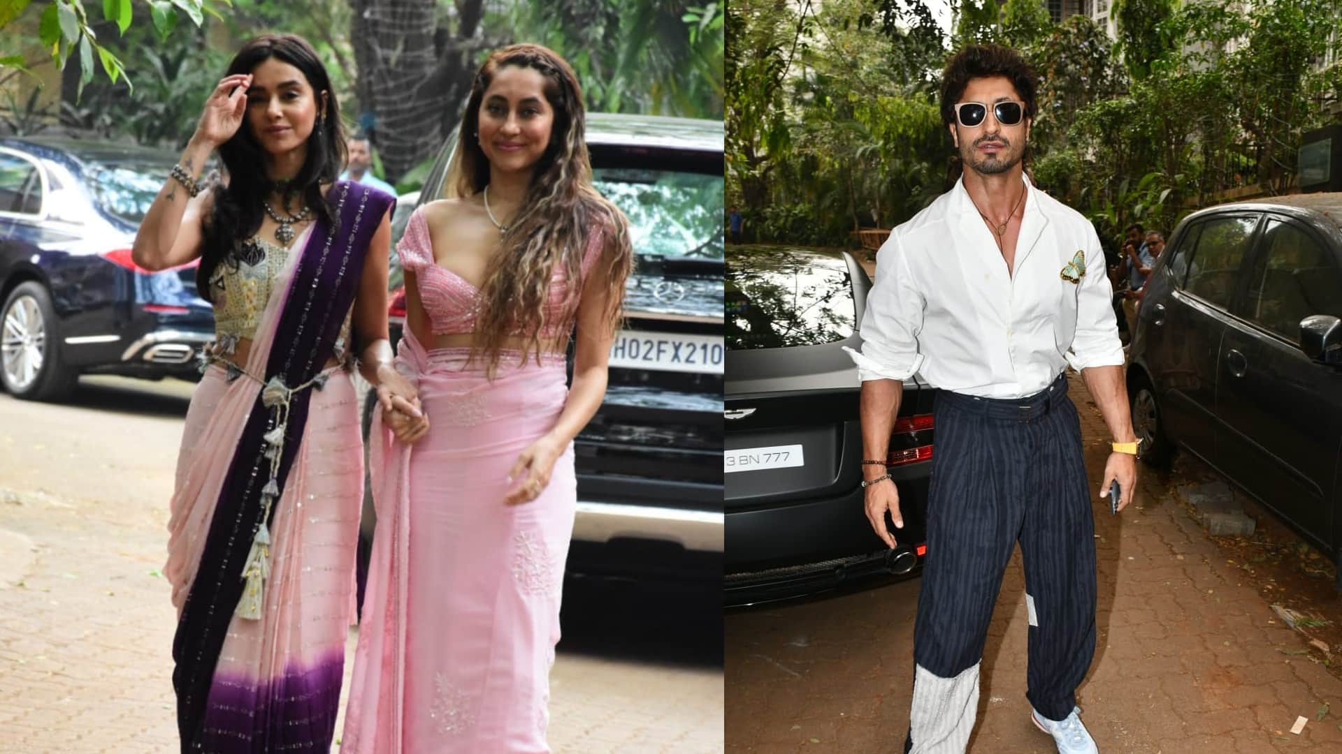 Alanna Panday sangeet ceremony see Ananya Panday chunky panday Vidyut Jammwal gauri khan maheep kapoor looks