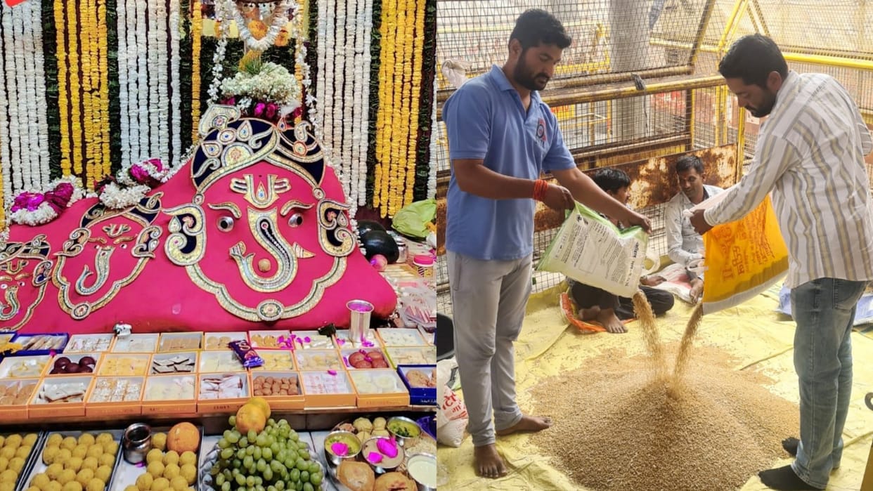 Ujjain Farmers offer new crop in this temple Chappan Bhog is offered with special makeup