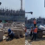 अयोध्या में मंदिर निर्माण की तस्वीरें...
