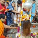 नीतीश राणा ने महाकाल में पूजन किया।
