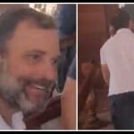 राहुल गांधी संसद पहुंचे।