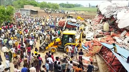 Sambhal Cold Storage Roof Collapse Many Workers Injured Rescue Operation Underway