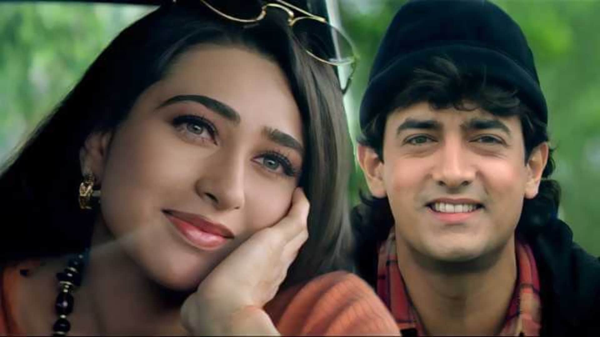 aamir khan and karisma kapoor were blown away in one minute kissing scene raja Hindustani know the story