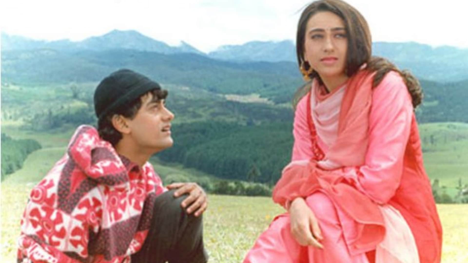 aamir khan and karisma kapoor were blown away in one minute kissing scene raja Hindustani know the story