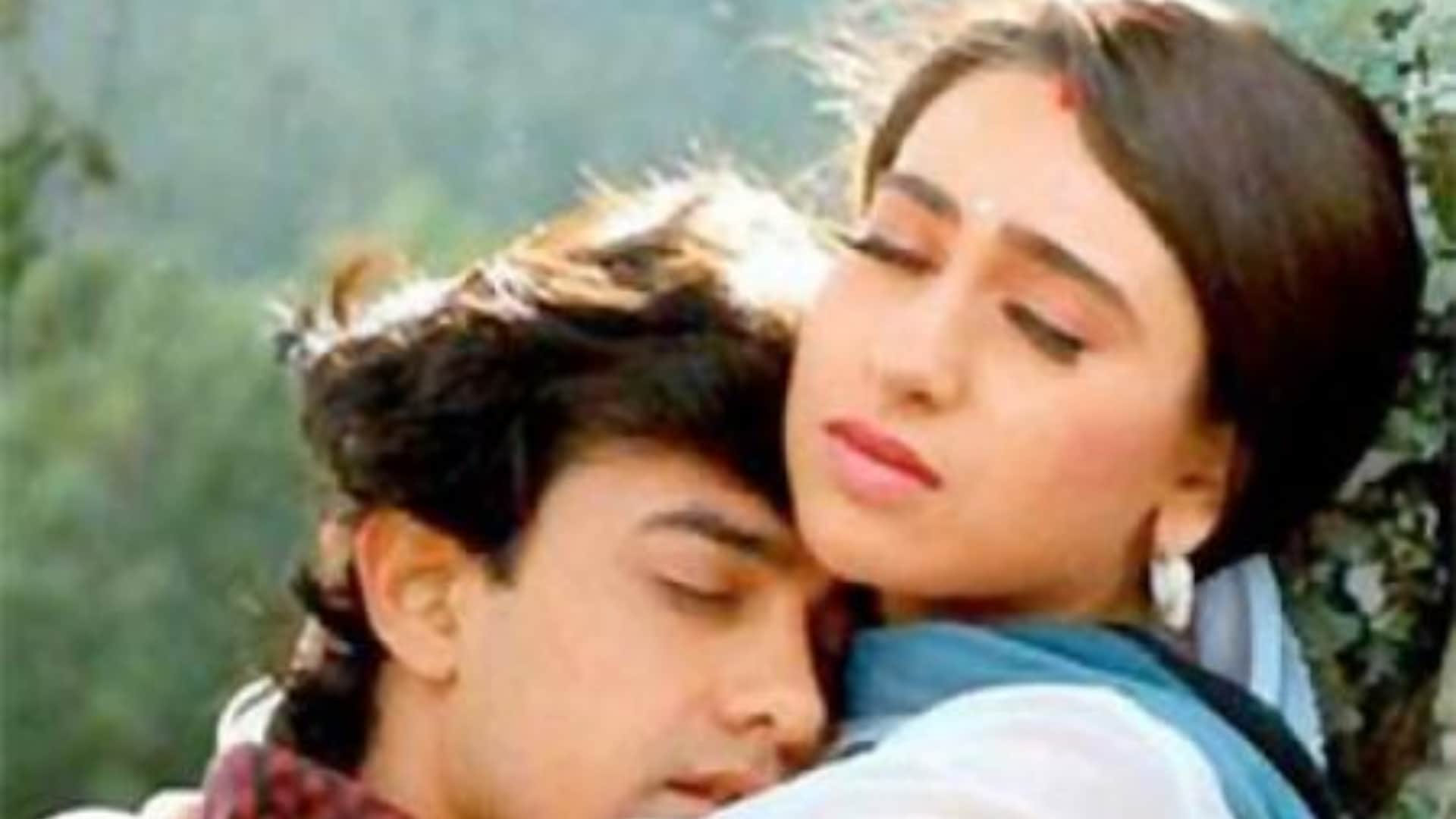 aamir khan and karisma kapoor were blown away in one minute kissing scene raja Hindustani know the story