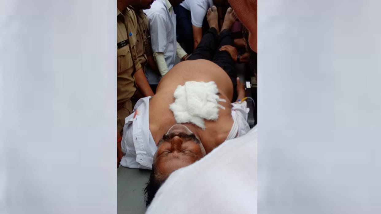A man get shot in kaisarganj in Bahraich.