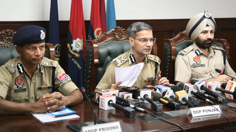 Punjab DGP Press Conference regarding Gangster Lawrence bishnoi interview