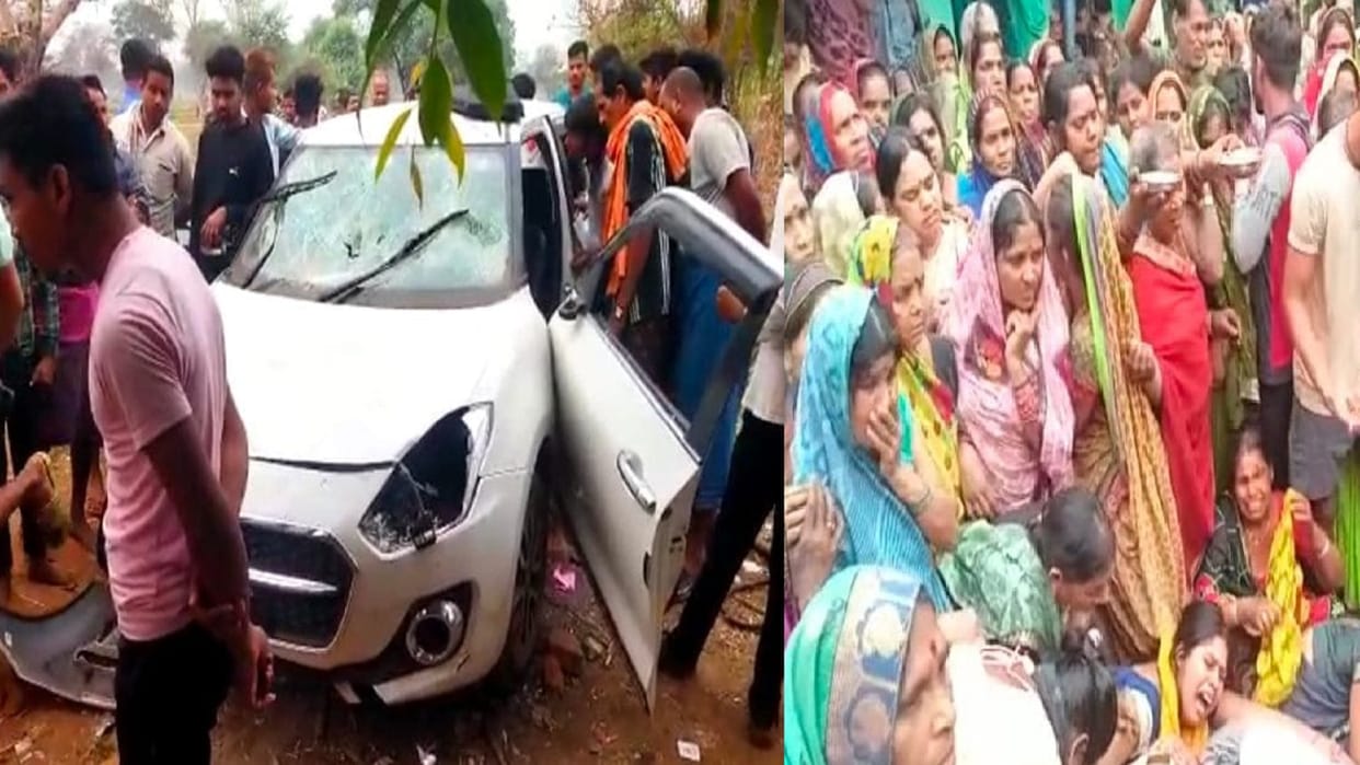Uncontrolled car hits two persons one dead and one injured