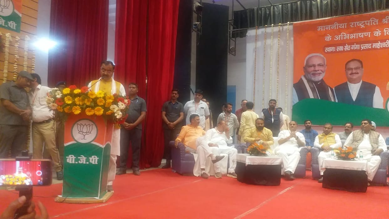 Deputy CM Keshav Prasad Maurya talks with intellectuals in Saharanpur, Visit Radha Swami Satsang