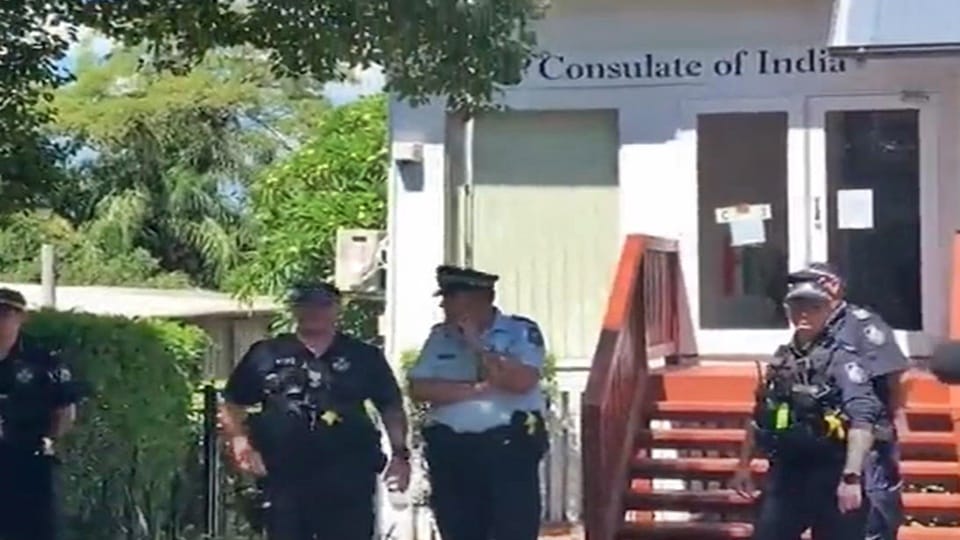 Indian Consulate in Brisbane closed by Khalistani supporters, posters waved against Hindus