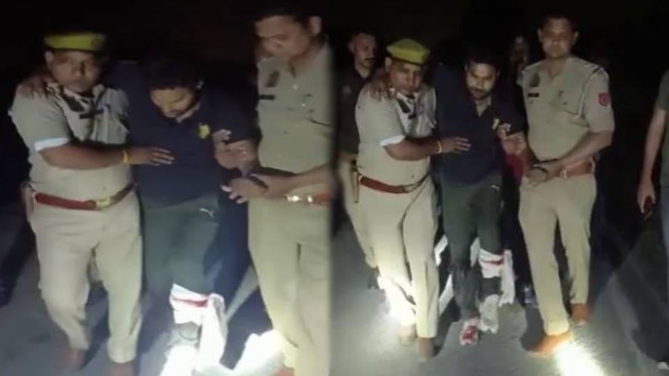 Interstate robber injured by bullet in leg in encounter in Mathura police arrested him