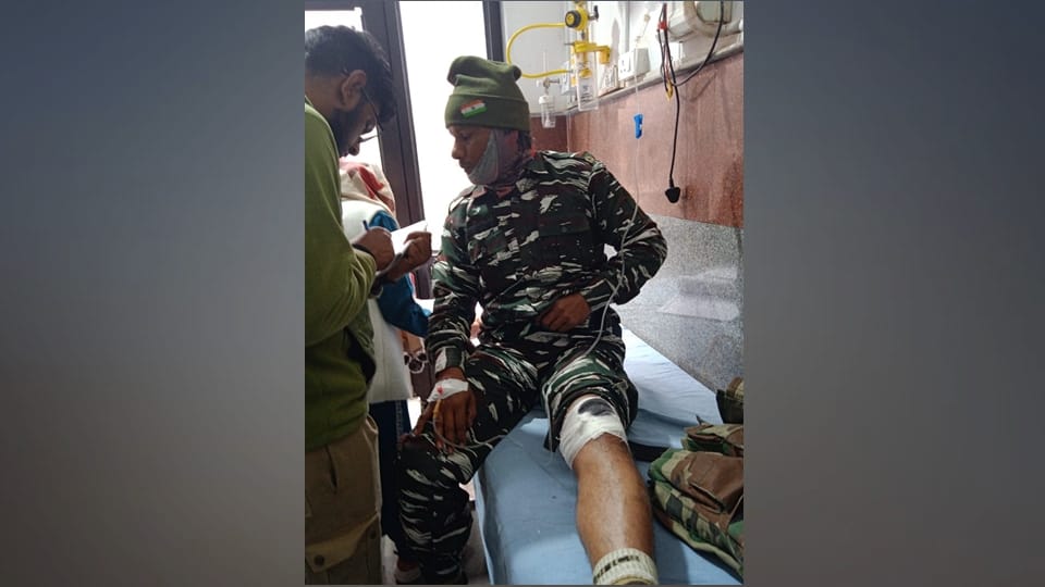 Two CRPF jawans injured in accidental fire from their own rifles in Poonch