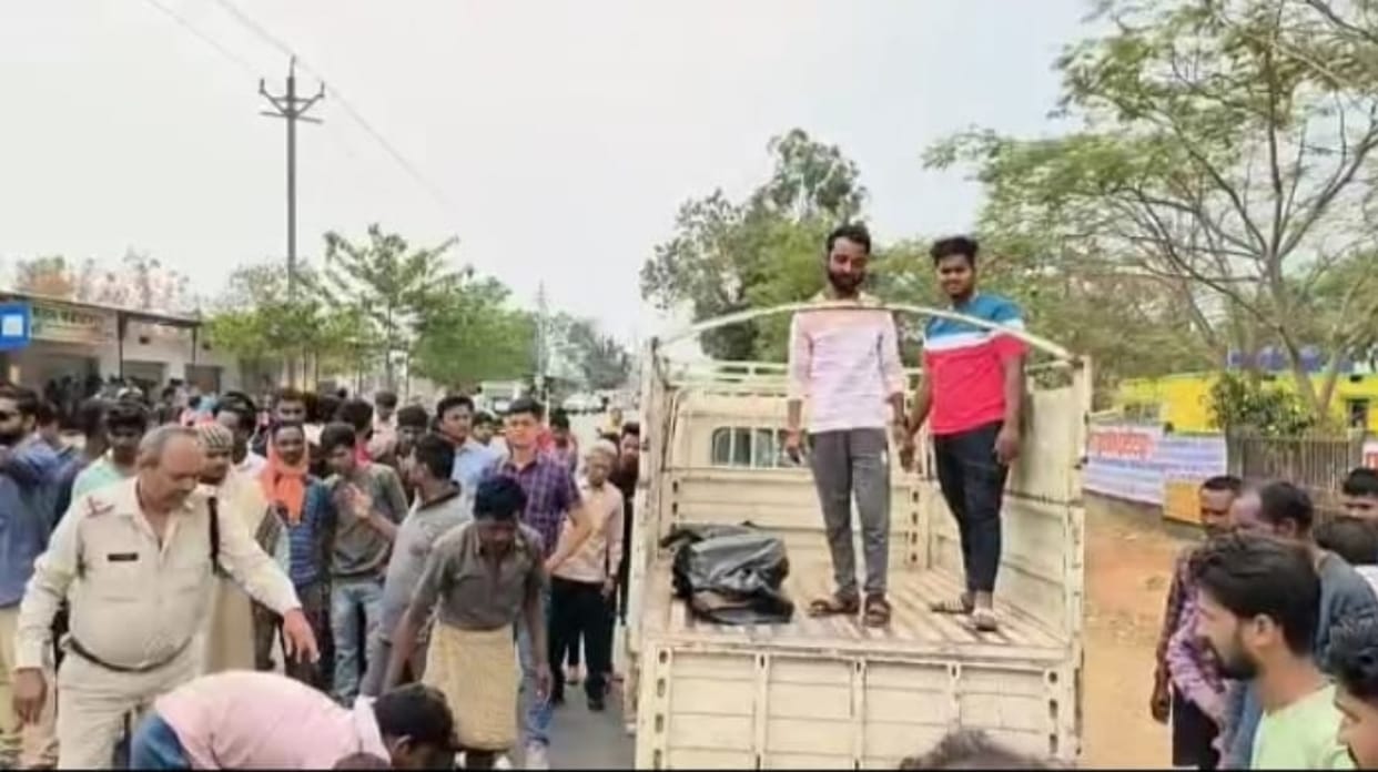 two minors riding bike died in truck collision in chhattisgarh ambikapur