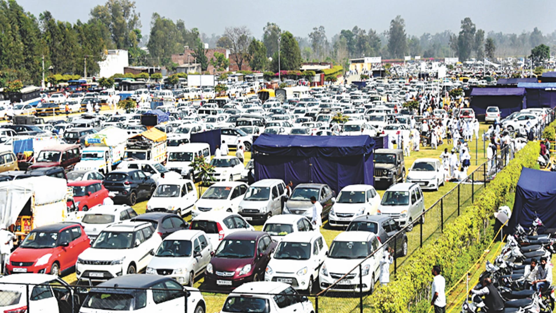 Radha Swami Satsang: Five lakh followers gathered at Satsang in Saharanpur, security tight