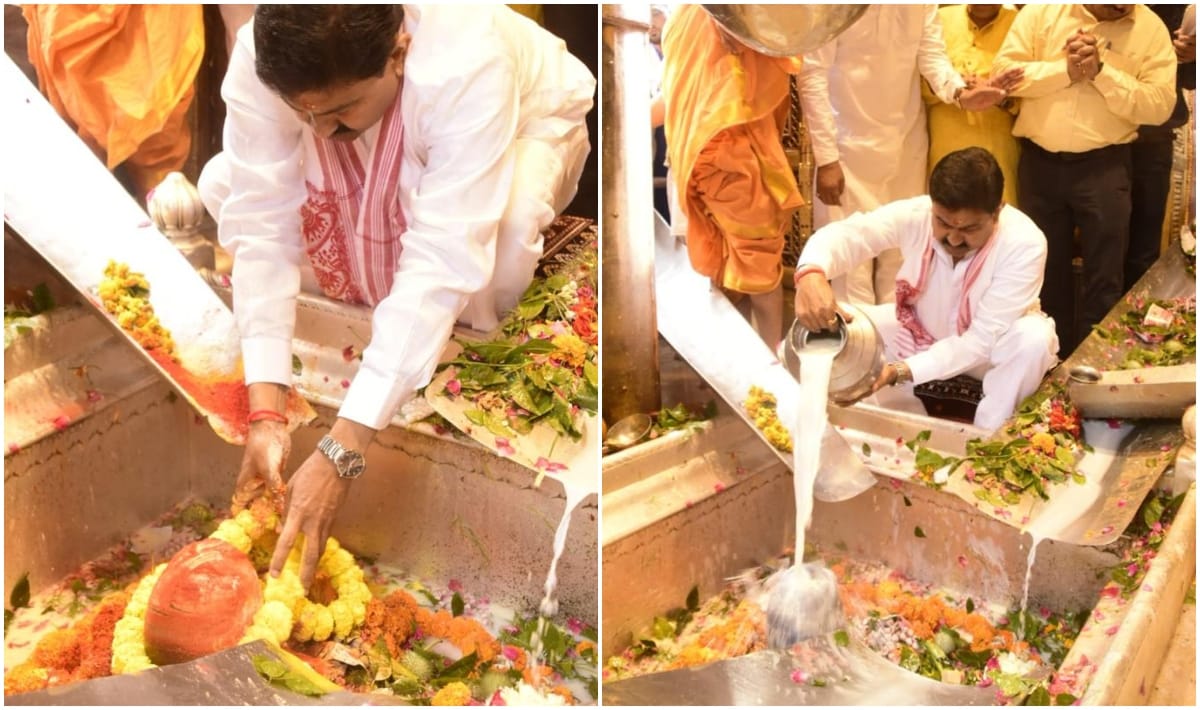 Ajay Mishr Teni in Varanasi worship in Vishwanath mandir said stop taking Rahul Gandhi seriously