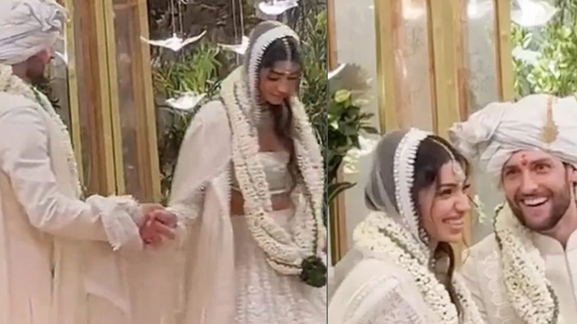 Ananya Pandey dance on Saat Samunder Paar Song With Father Chunky Pandey At Alanna Panday Ivor McCray wedding