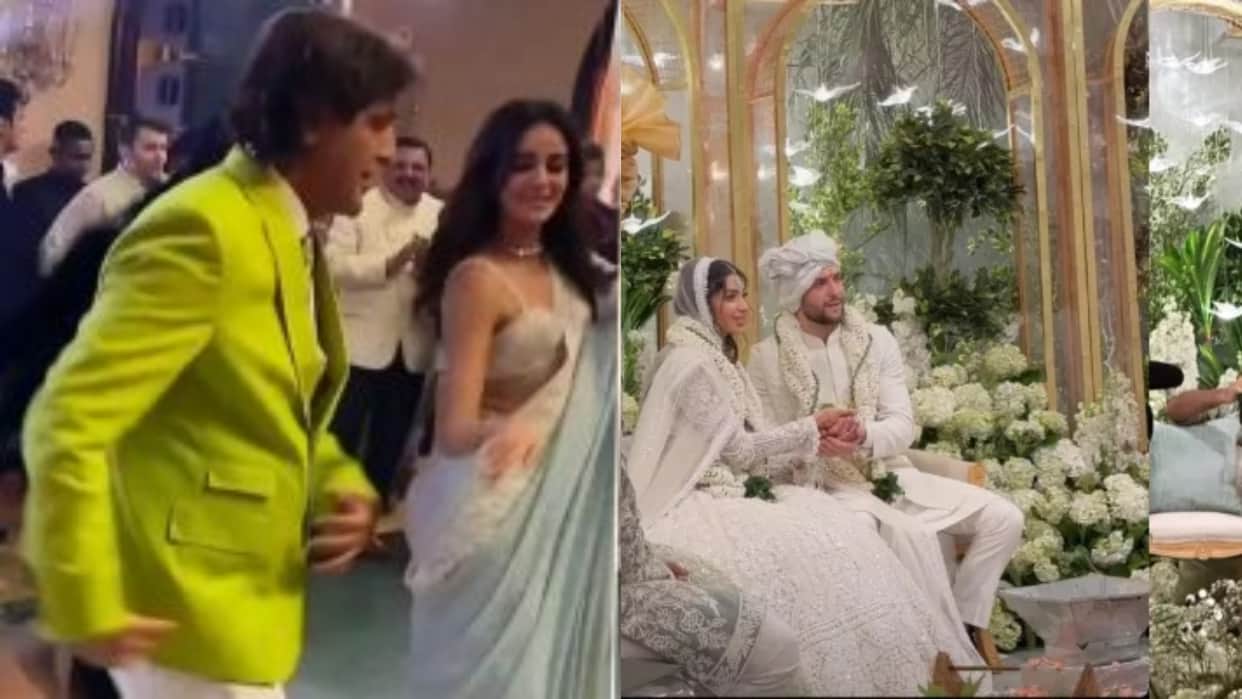 Ananya Pandey dance on Saat Samunder Paar Song With Father Chunky Pandey At Alanna Panday Ivor McCray wedding