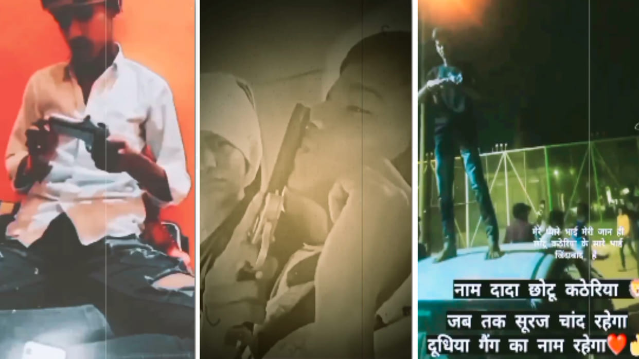 Three accused of Dudhiya gang arrested, used to upload videos waving arms on social media