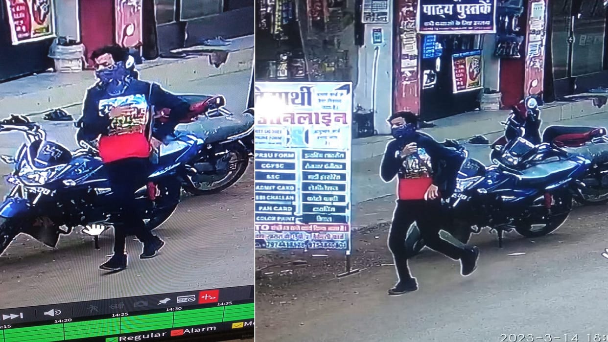 Masked absconding who tried to enter the house with the intention of robbery