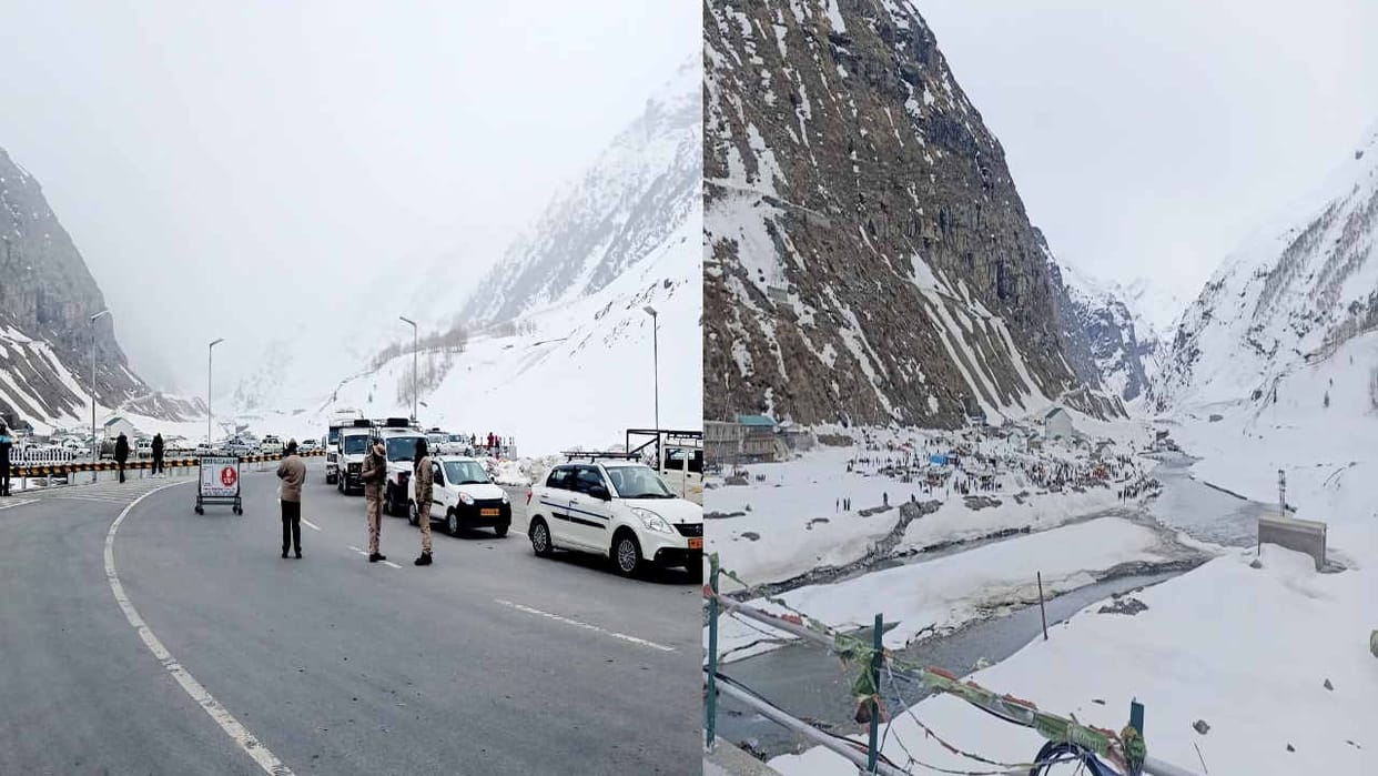 Himachal weather update: Snowfall on high peaks including Rohtang Pass,  long traffic jam on the Atal Tunnel