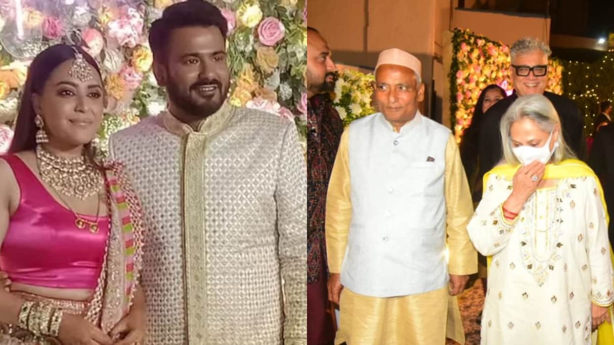 Jaya Bachchan at Swara Bhasker Fahad Wedding Reception Shashi Tharoor And Rahul Gandhi Also Appear