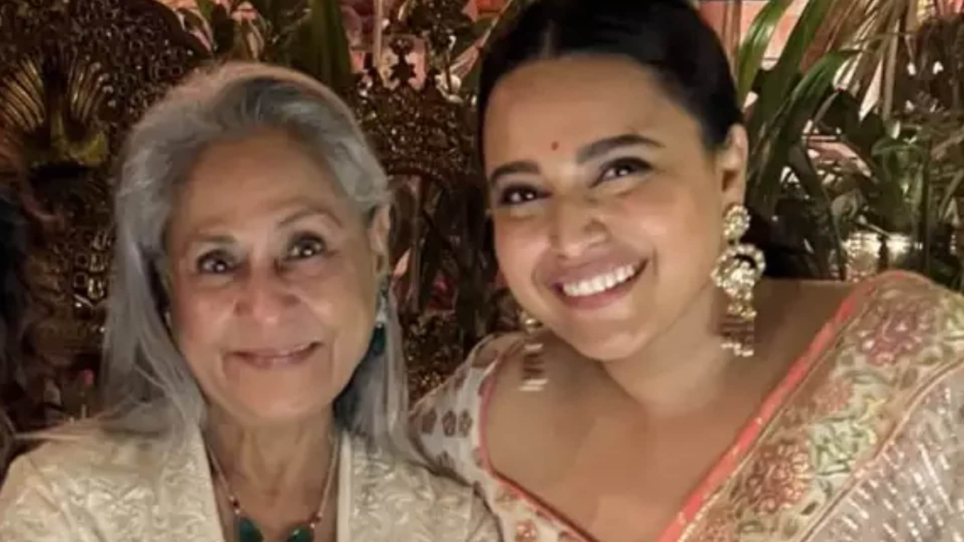 Jaya Bachchan at Swara Bhasker Fahad Wedding Reception Shashi Tharoor And Rahul Gandhi Also Appear