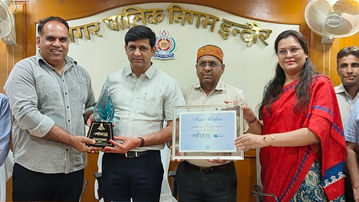 Indore Municipal Corporation became Water Warriors, Central Government gave award