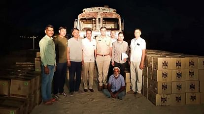 Barmer police caught Gujarat tanker full of illegal liquor