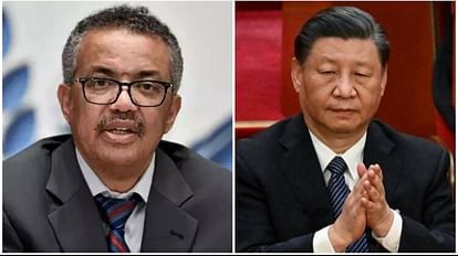 डब्ल्यूएचओ प्रमुख टेडरोस और चीन के राष्ट्रपति शी जिनपिंग।