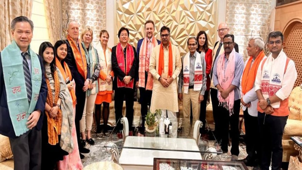 Meeting with BJP State President of International Solid Waste Association Satish Poonia