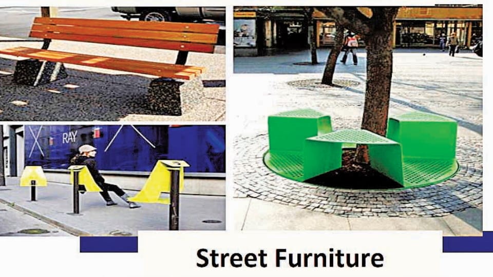 Street furniture installed for first time in Chandigarh, street lights to pavement tiles will also change