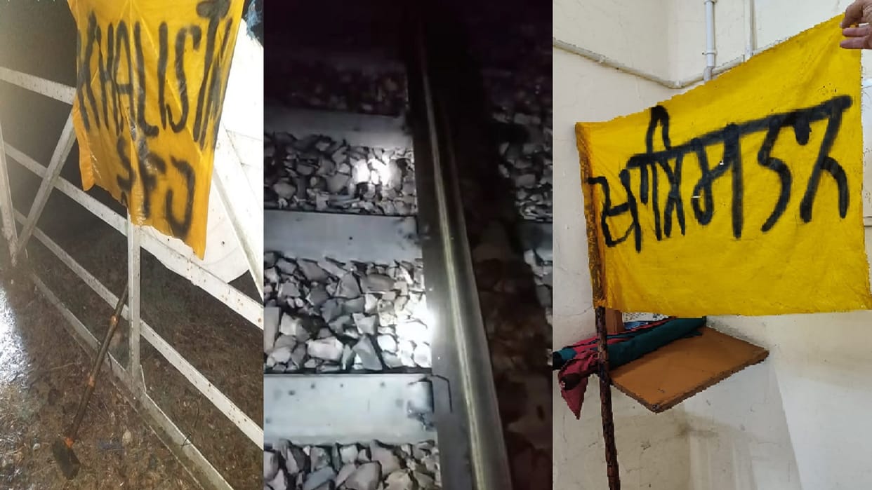 Khalistan flags put up in border area in Sirsa video viral on social media