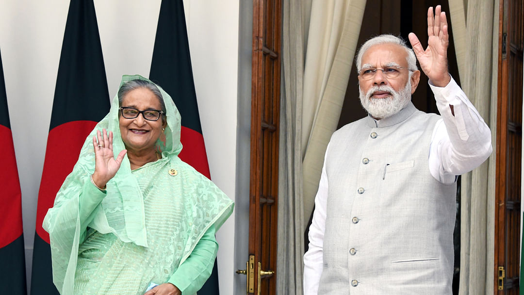 bangladesh pm sheikh hasina praise india before general election voting