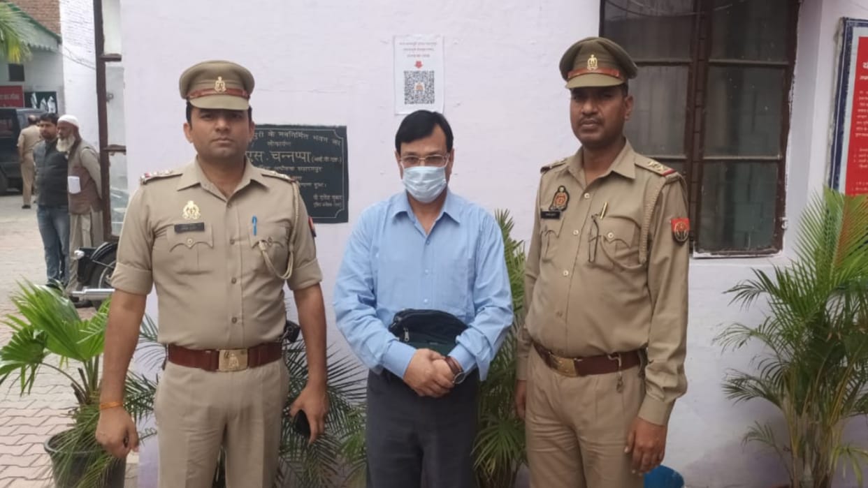 Fake doctor B. D. Sharma was arrested in a fake medical certificate case in the Saharanpur district