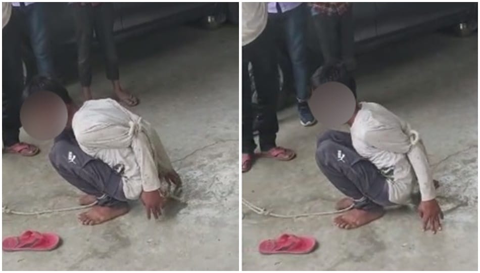 Teenager tied and beaten with a stick on suspicion of theft