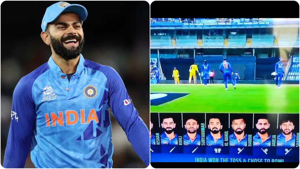 Virat Kohli Dances in Natu Natu Song while fielding in slip Watch Viral Video