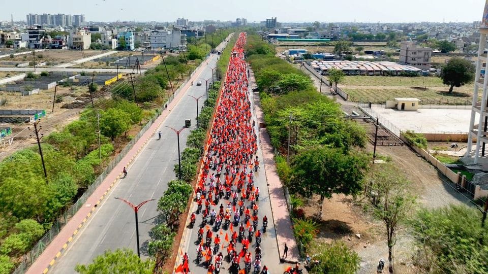 bhagwa yatra sanstha purusharth nanuram kumawat rss bjp