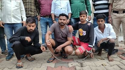 chhattisgarh durg police arrested five accused in chain snatching