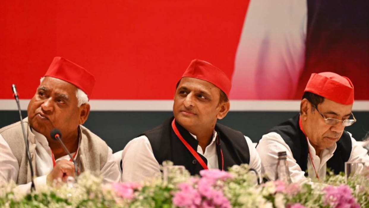 Samajwadi Party National Executive meeting in Kolkata.