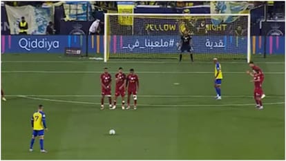 VIDEO: Cristiano Ronaldo scored goal from 35 yards in free kick, social media reactions | Al Nassr vs Abha