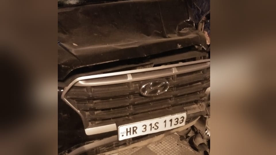 Singer Masoom Sharma car collided with divider In Rohtak