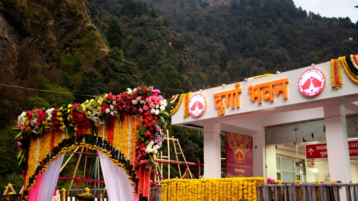 Katra: Newly constructed Durga Bhawan dedicated to the devotees in Maa Vaishno Devi