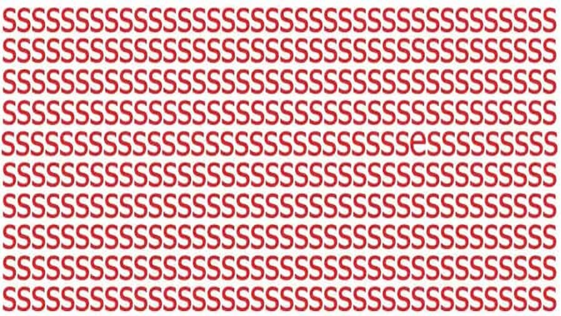 Optical Illusion: can you spot the letter E in the picture in 7 seconds. Do you want to be one of them?