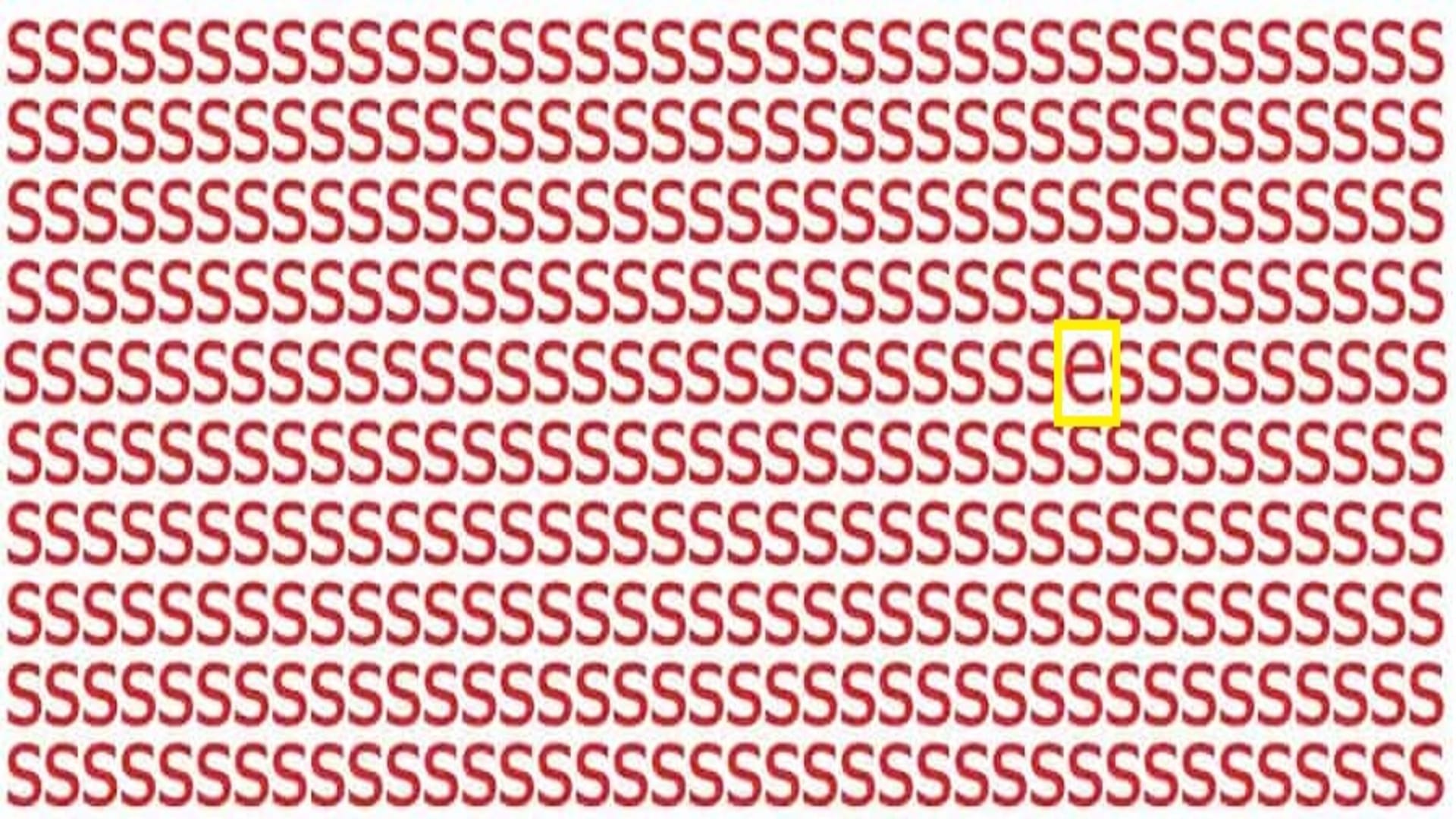 Optical Illusion: can you spot the letter E in the picture in 7 seconds. Do you want to be one of them?