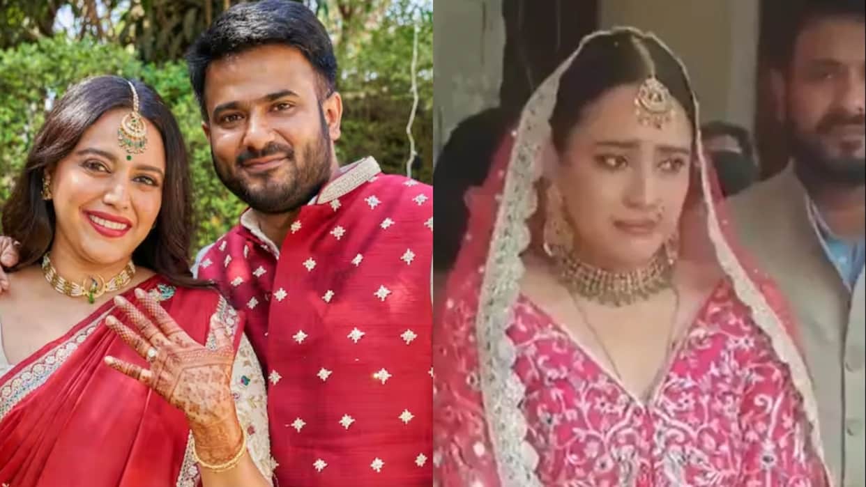 Swara Bhasker Fahad Ahmad Wedding Actress Crying At Her Vidai Video Viral on social Media