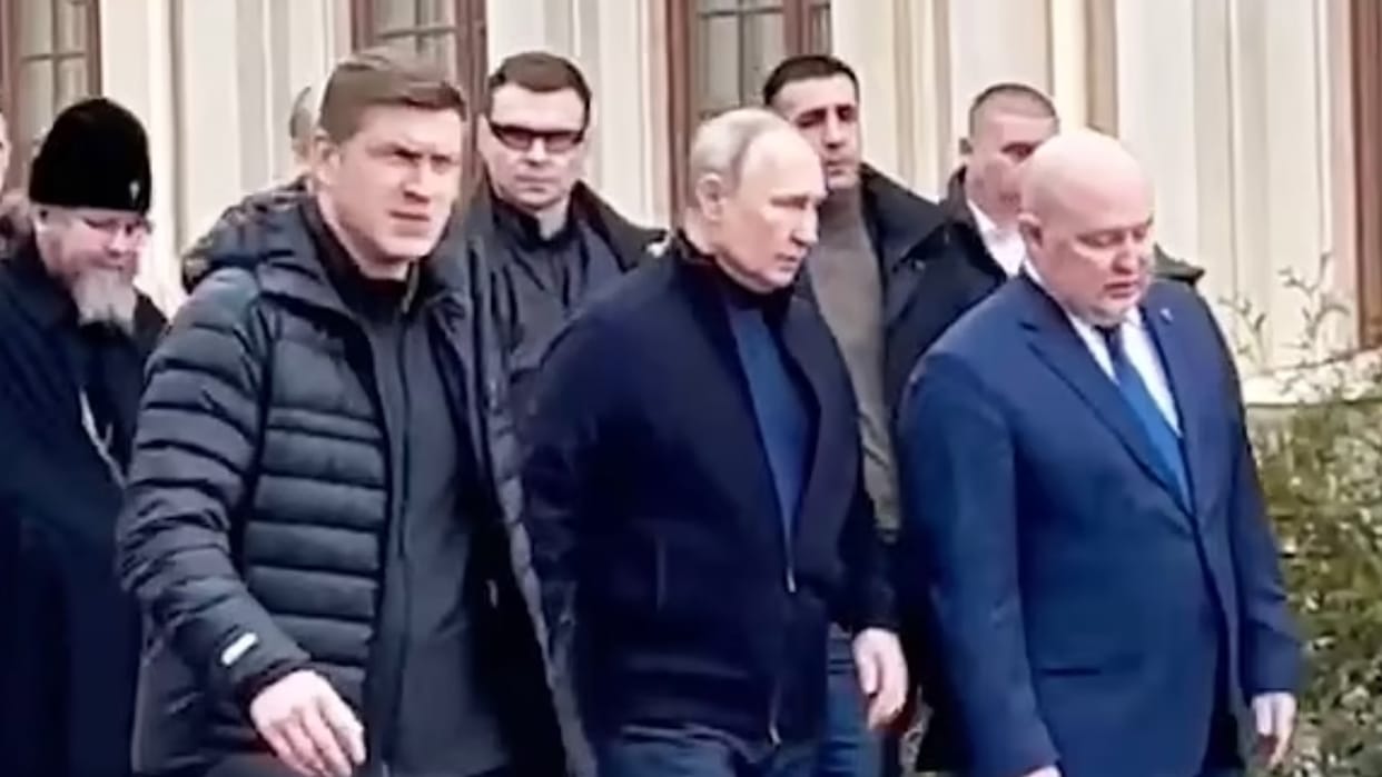 Russian President Vladimir Putin Makes Surprise Visit to Occupied Ukrainian city Mariupol in the Donetsk regio